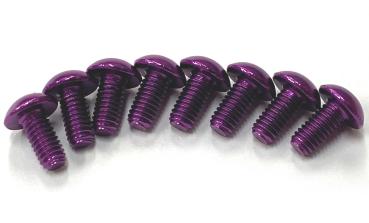 7075 Alu Linsenkopfschraube purple diverse Längen